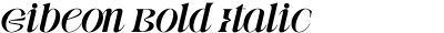 Gibeon Bold Italic